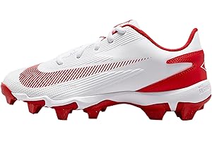 Nike Diamond Clutch Big Kids' Baseball Cleats (White/Gym Red/Phantom/University Red)