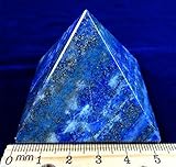 Large Lapis Lazuli Chakra Spiritual Healing Crystal Gem Pyramid Large 50 mm Base Beverly Oaks Exclusive COA