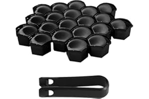 ESWW 20PCS Lug Nut Cover Tire Lug Nut Caps, Wheel Lugnut Covers Hub Center Bolt Decorative Caps, Universal Plastic Hexagonal 