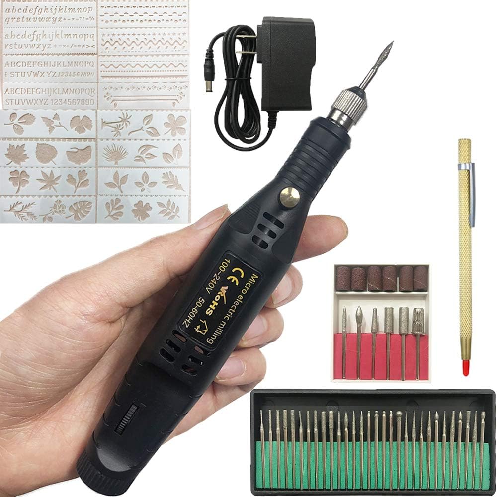 Electric Micro Engraver Pen Mini DIY Vibro Engraving Tool Kit for Metal