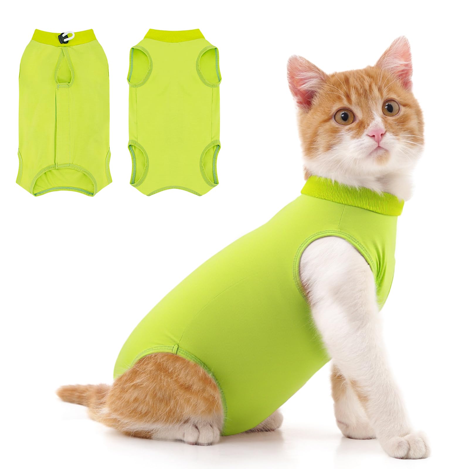 Photo 1 of Coppthinktu Cat Recovery Suit for Abdominal Wounds or Skin Diseases, Cat Onesie for Cats After Surgery Female Kitten Recovery Suit, Breathable E-Collar Alternative After Spay Anti Licking ?