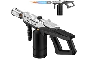 KOACKL Propane Torch Gun - Propane Torch Head with Igniter, Adjustable Flamethrower Blow Torch for BBQ, Searing Steak, Gas We