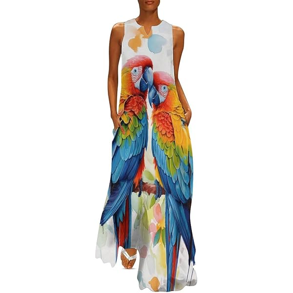 Amazon.com: Colorful Orange Cat Women's Maxi Dress Summer Casual Loose Elegant  Long Dress : Clothing, Shoes & Jewelry