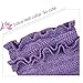 BATTOP Mermaid Tail Knitted Blanket for kids-(Child, Purple)