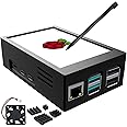 CUQI Raspberry Pi Display, 3.5 Inch Touchscreen with Raspberry Pi 5 Case, 480x320 TFT LCD 60 FPS Monitor with Mini Fan and Heatsink for Raspberry Pi