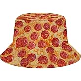 Food Bucket Hat, Funny Gifts for Men Women, Summer Fisherman Cap for Women Men, Unisex Packable Beach Sun Hat