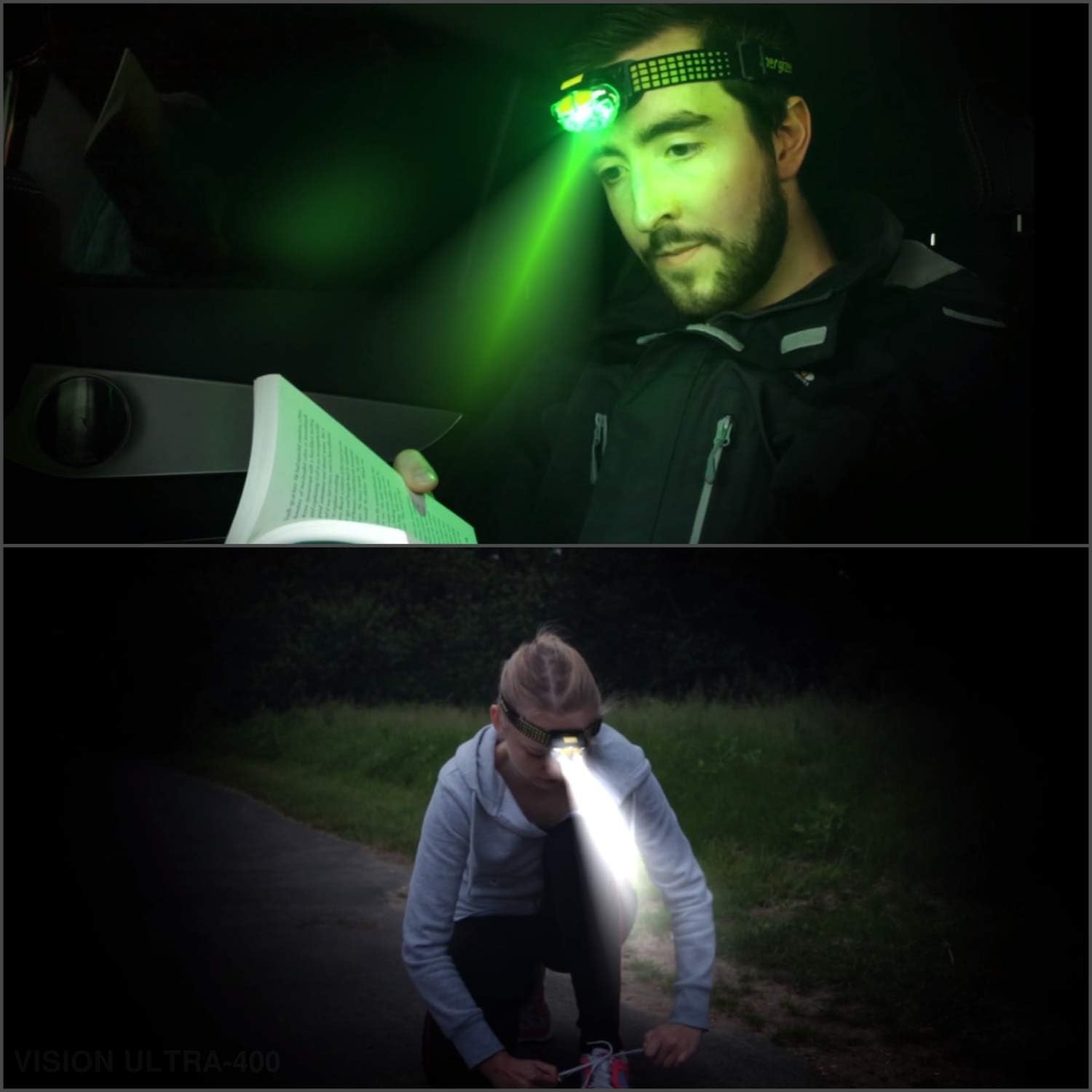 Energizer LED Headlamp Flashlight, 400 High Lumens, For Camping, Running, Hiking, Emergency Light, Survival Kit Head Lamp, Rechargeable Headlamp, Water-Resistant Headlight, 6 Modes, 400 Lumens : Sports & Outdoors