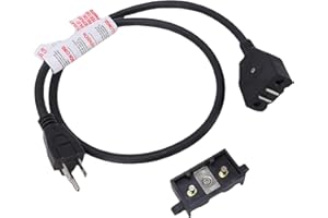 TOPINCN Deep Fryer Magnet Power Cord Replacement, Magnetic Power Cord for 8L 10L Electric Fryers, with Secure Connections (wi