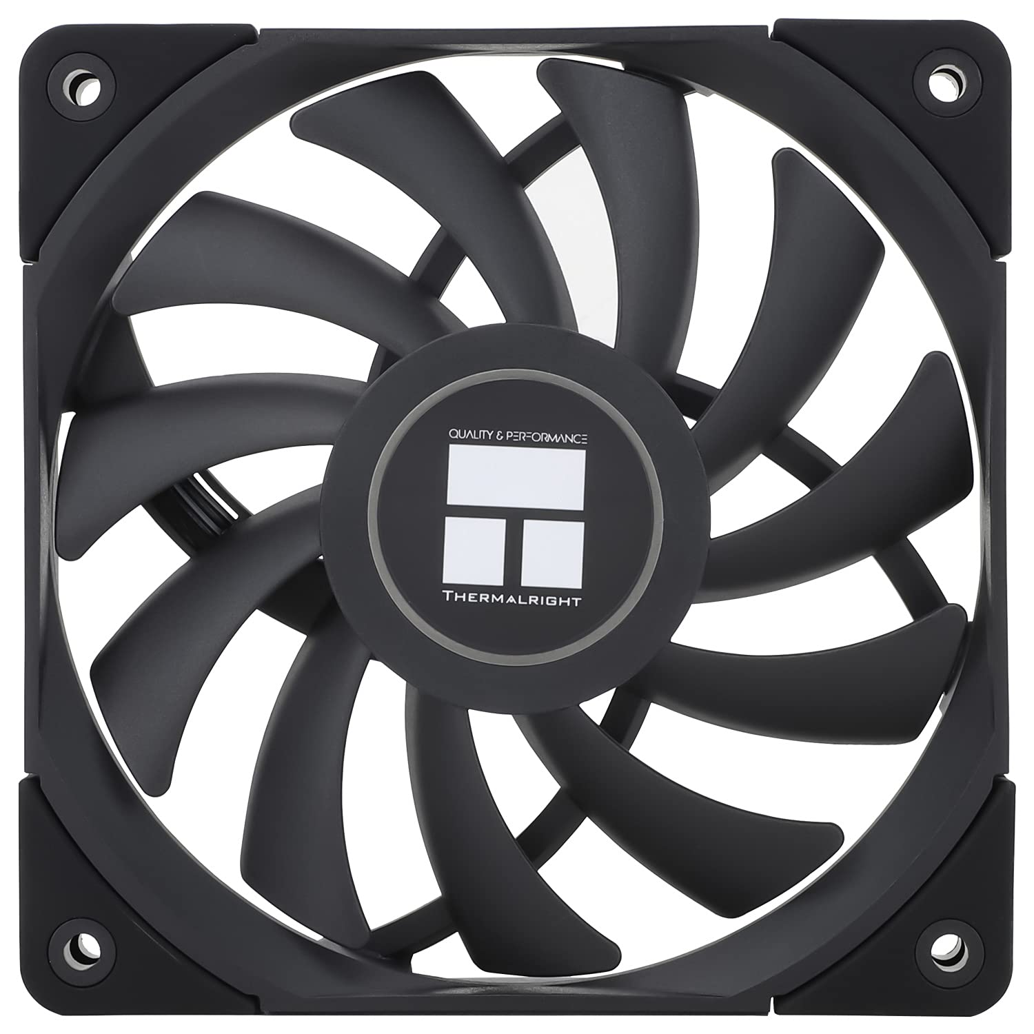 Thermalright C12015B Quiet 120mm PWM PC Cooler, Slimline 15mm CPU Fan (Black) — image 1