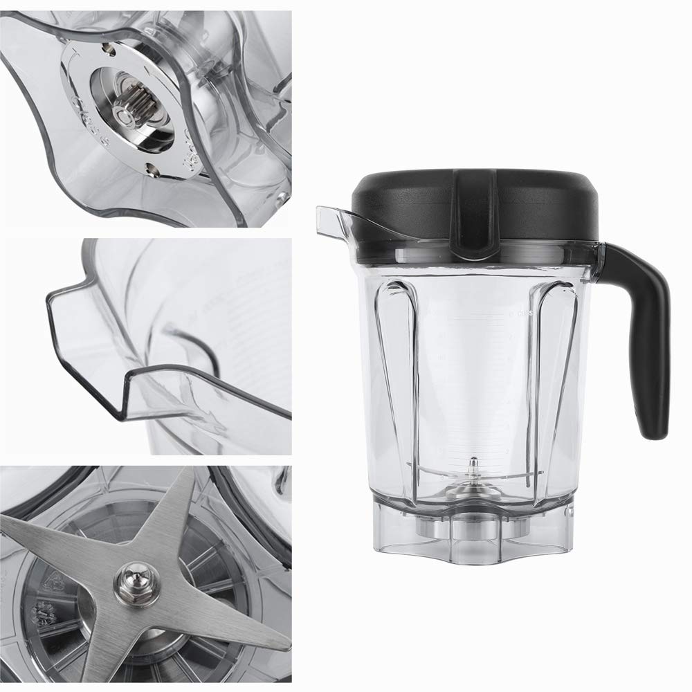 Blender Container, 2L Transparent Food Blender Container With Blade Lid Replacement Accessories Fit for Vitamix Container 64oz, Compatible for G‑Series Machines, Fit for Vitamix 5300