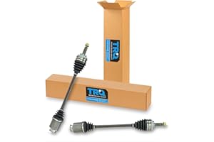 TRQ Front Driver and Passenger CV Axle Assembly Set Neoprene Boots Moly Greased Compatible with 2000-2006 Subaru Baja 2000-2002 Forester 2000-2004 Outback 2000-2003 Legacy 2000-2004 Impreza