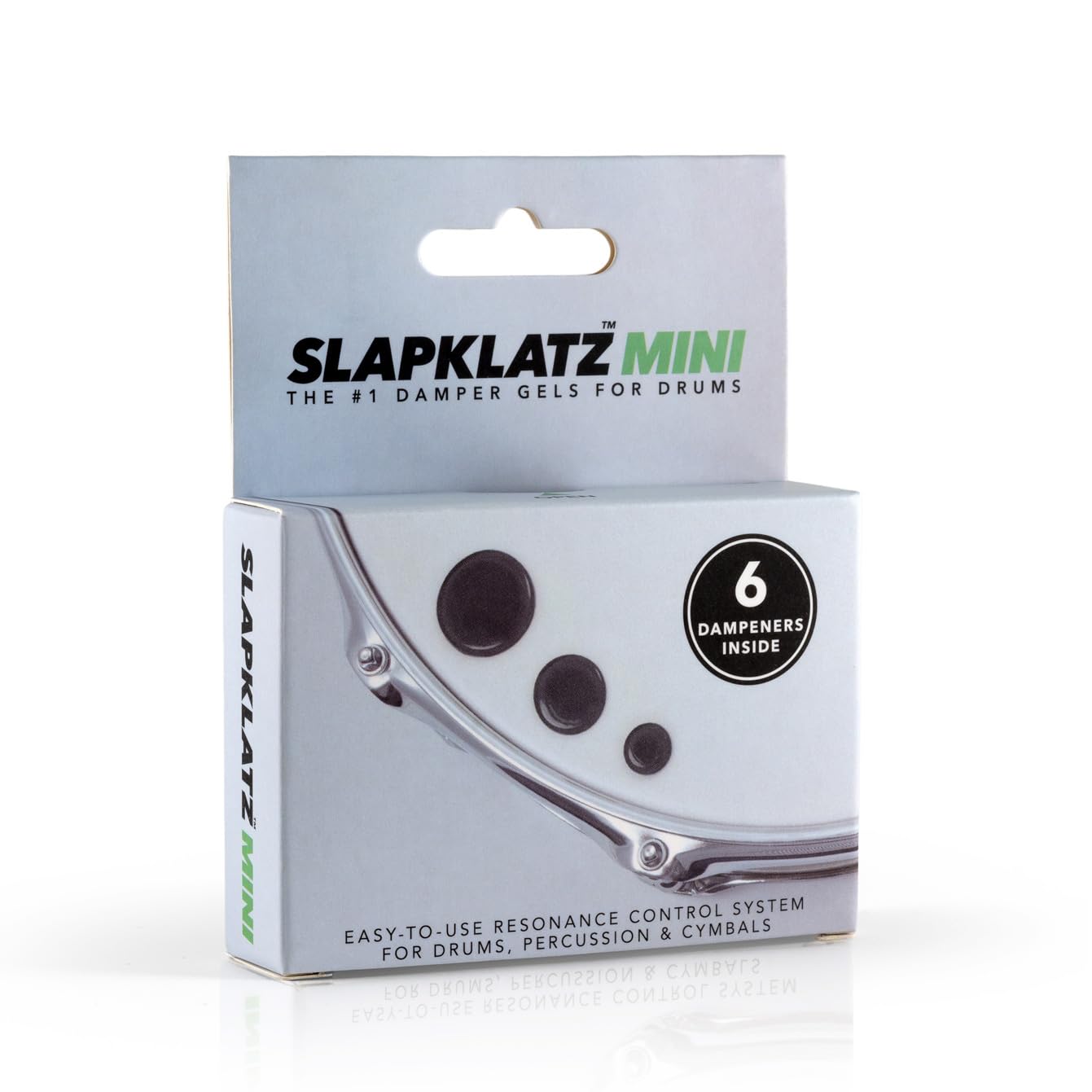 SlapKlatz MINI Drum Dampeners Black | 6 pcs | 3 Sizes | FREE case | Non-toxic