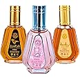 Lattafa Perfumes Yara, Qaed Al Fursan & Raghba - EDP 50ML (1.7 OZ), MINI (Travel Size) Perfumes Collection, Original Iconic Fragrance, Perfumes for Men & Women (SENSATIONAL BUNDLE)