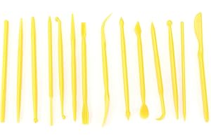 HEEPDD 14PCS Kids Clay Tools, Clay Tools for Kids, Pottery Tool Kit for Shaping and Sculpting, Ideal for Arts and Crafts Proj