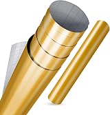 vgoltd Gloss Vinyl Wrap Furniture Sticker Gold 90 x 1000 cm Self-Adhesive