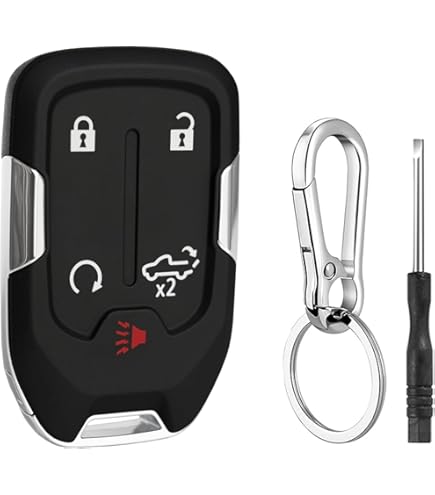 Smart Remote Key Case Shell Fob 5 Button for 2019 2020 GMC Sierra 1500 2500 3500 Smart Remote Key Case Shell Fob 5 Button for 2019 2020 GMC Sierra 1500 2500 3500