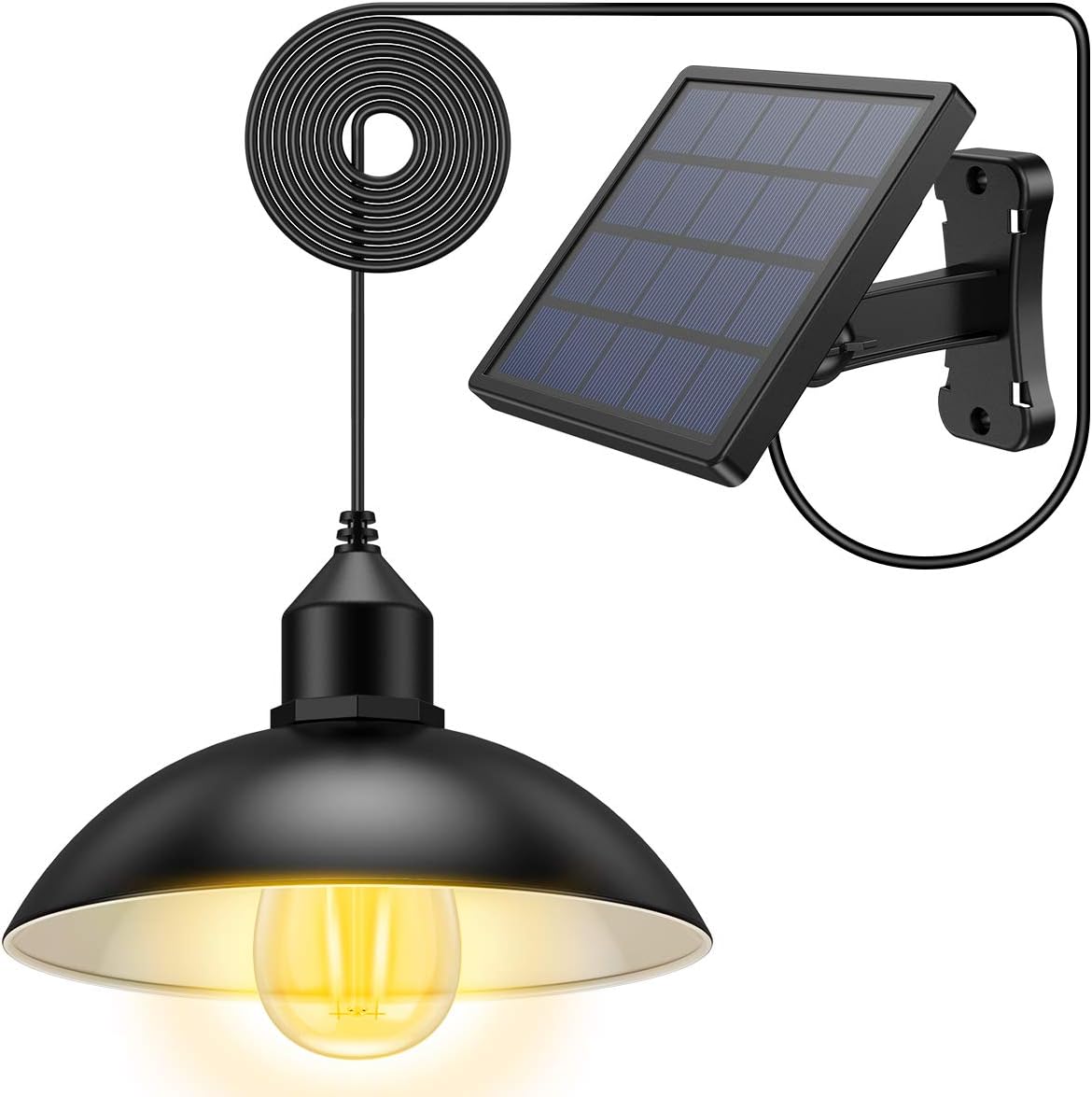 AMIR Luces solares para exteriores, luz solar a prueba de agua con