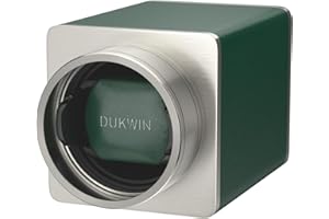 DUKWIN Single Watch Winder with Dual Power Supply, Supper Quiet Motor and Adjustable Watch Pillow, Small Watch Winder for Travel