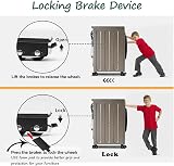 Poweka Appliance Rollers with Telescopic Base 18-28 in 300kg Brake view 5