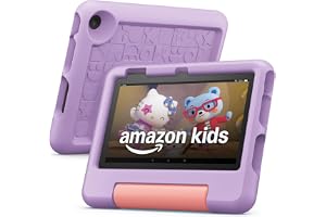 Amazon Fire 7 Kids tablet (newest model) ages 3-7. Top-selling 7" kids tablet on Amazon. Includes ad-free and exclusive conte