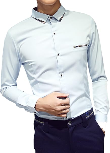 Amazon ネルロッソ Nerlosso シャツ メンズ 長袖 裏起毛 裏ボア 暖かい Yシャツ ワイシャツ メンズシャツ スリム 形態安定 リネン ロングスリーブ ボタンダウン Cmn2438 シャツ 通販