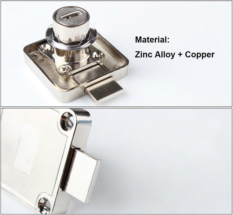 2X Office Desk Lock, Drawer Lock, Lock 3/4″ (Diameter19mm