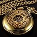 AMPM24 Luxury Golden Luminous Men's Mechanical Pocket Watch + Chain Gift WPK020