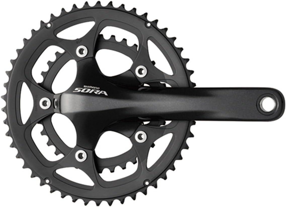 Shimano FC-3550 SORA Double Crankset, 175mm 34/46T, Silver