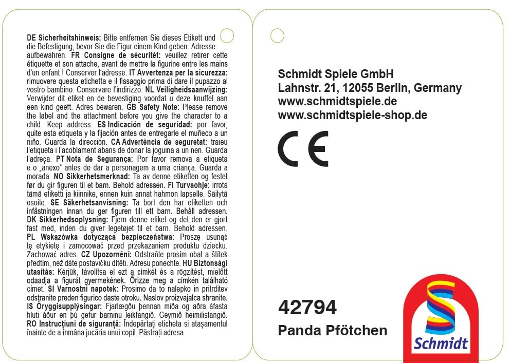 Schmidt Spiele 42794 Gabby's Dollhouse, Squishy-Plüsch, Panda Pfötchen, 16 cm Plüschfigur 2