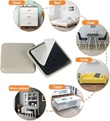 Shintop 16pcs Furniture Sliders 40mm Heavy Self Adhesive Pads Beige Square view 5