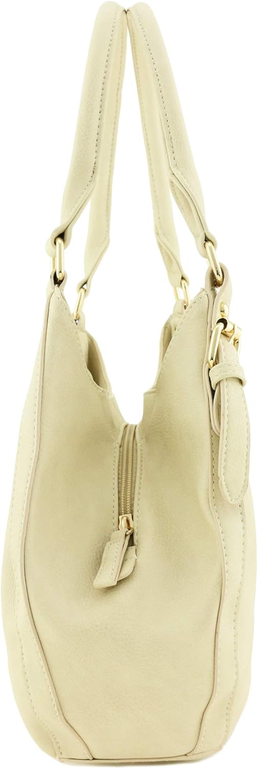 beige hobo bag