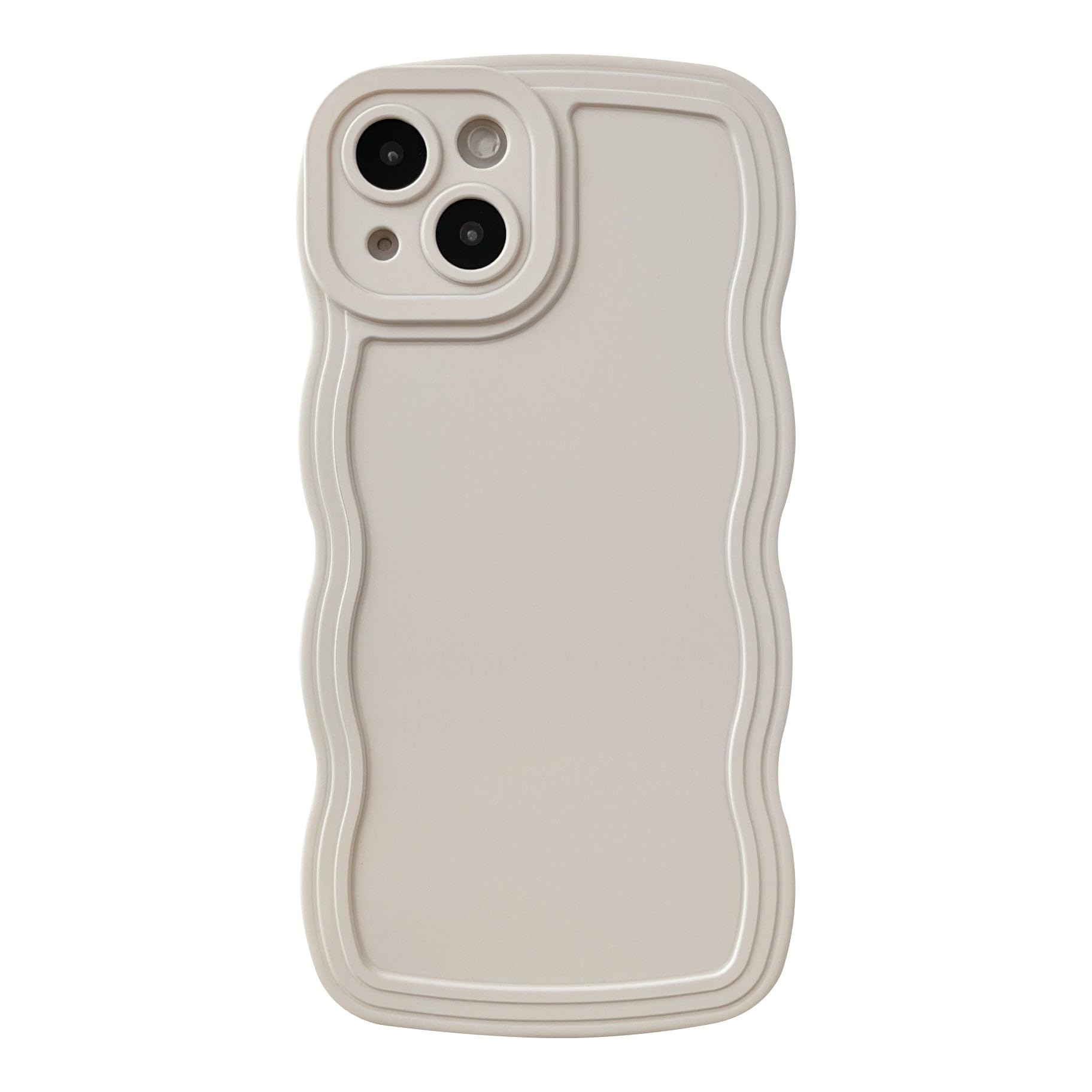 Caseative for iPhone 13 Case, Solid Color Curly