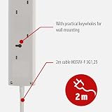 Brennenstuhl 4 Way Extension Lead 2m Individual Switch 90 Degree Sockets view 3
