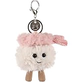Apricot Lamb Food Shrimp Sushi Cute Keychain, Soft Stuffed Plush Keychain Toys for Kids’ Backpack, Purse