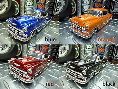 Amazon 1953年式 シボレー ベルエアー ハードトップ ブルー Jada社製 1 24 ミニカー アメ車 ギフト クラッシックカー 旧車 ミニカー ダイキャストカー おもちゃ
