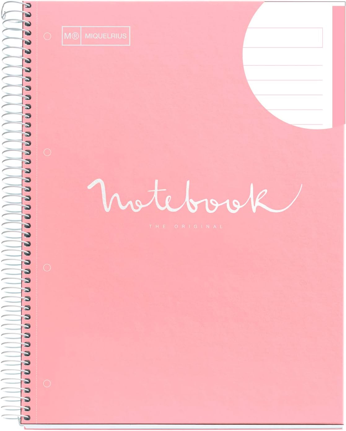 Miquelrius, A4 Notebook Emotions, 80 Sheets 90 g/m², Horizontal Ruled 7 mm, 1 Colour Strip, Micro-Perforated Spiral - Image 3