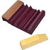 Flexcut Wood Carving Tools | Flexcut SlipStrop | Polish and Debur Cutting and Carving Tools For Razor Sharp Blade Edges | Includes Polishing Compound | PW12 | Made in the U.S.A.