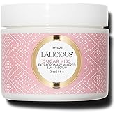 LaLicious Sugar Kiss Extraordinary Whipped Sugar Scrub - Cane Sugar Body & Foot Scrub, Exfoliating & Moisturizing Skin Care with Coconut Oil & Honey, No Parabens (2oz)