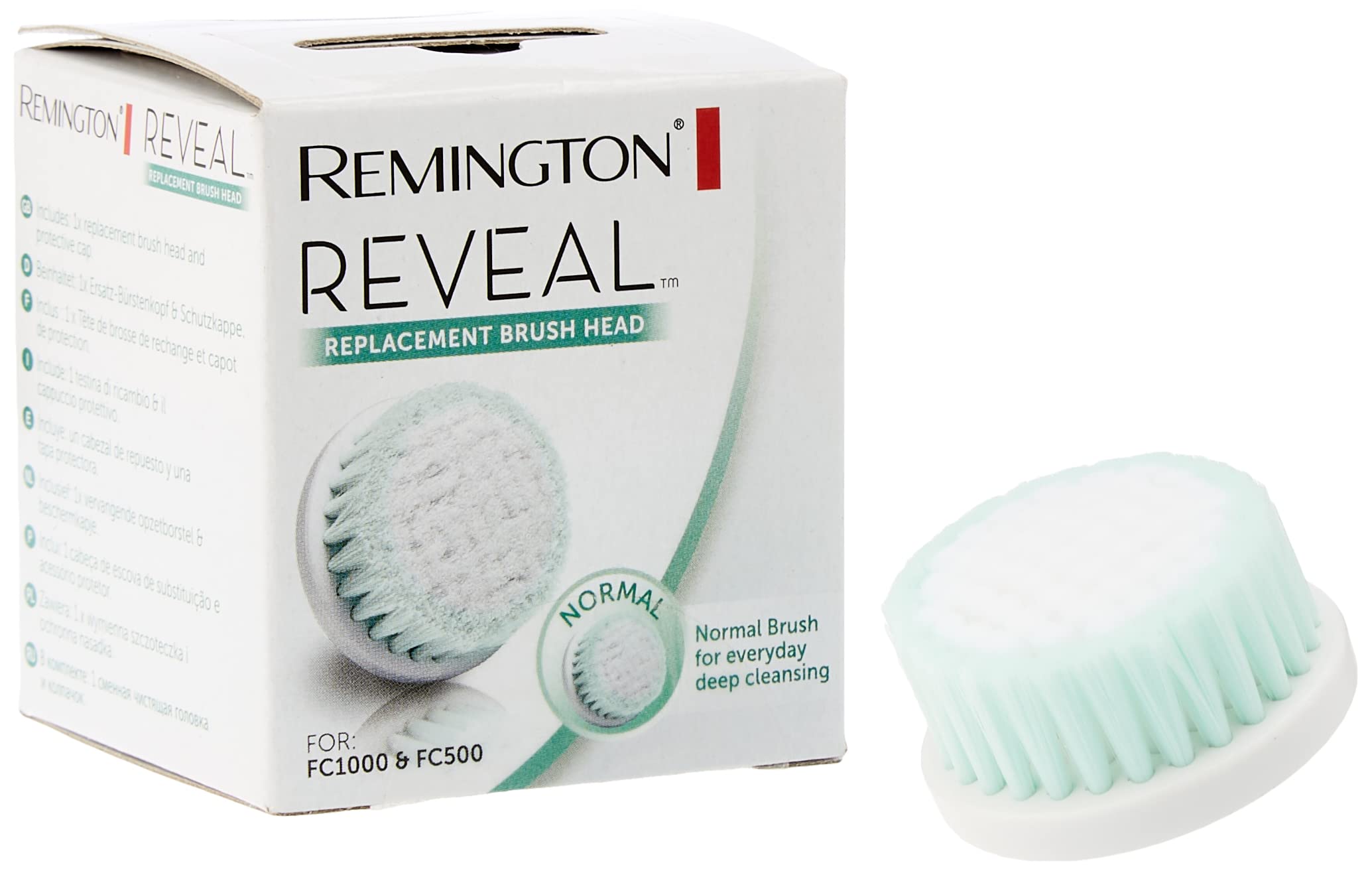 Remington SP-FC1A Brush Normal for The Reveal Facial Cleansing Brush FC1000, White — image 1