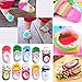 Yshare 5 Pairs Girls 6-24 Month Cartoon Baby Toddler Anti Slip Skid Low Cut Boat Socks + Gift Bangle With bags No Show Newborn Socks