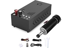 CNC 500W Spindle Motor Kit, CAMXTOOL 11000RPM Spindle Integrated Control Box Motor Speed Adjustment Button, For 3020PLUS, 4540, 3018MAX, DIY Engraving, CNC Engraving, CNC Drilling