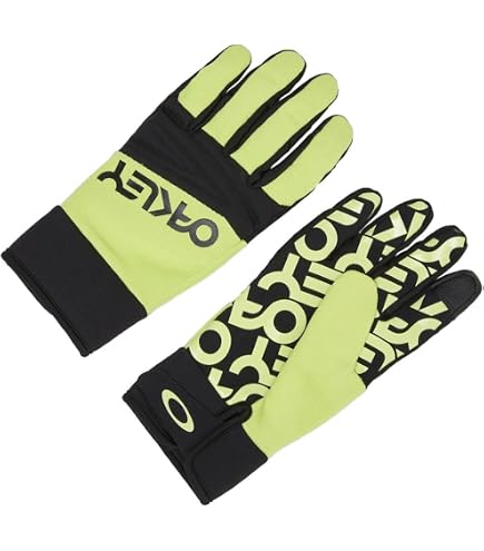 Oakley Mens Factory Pilot Core Glove, Black/Light Green, Large at