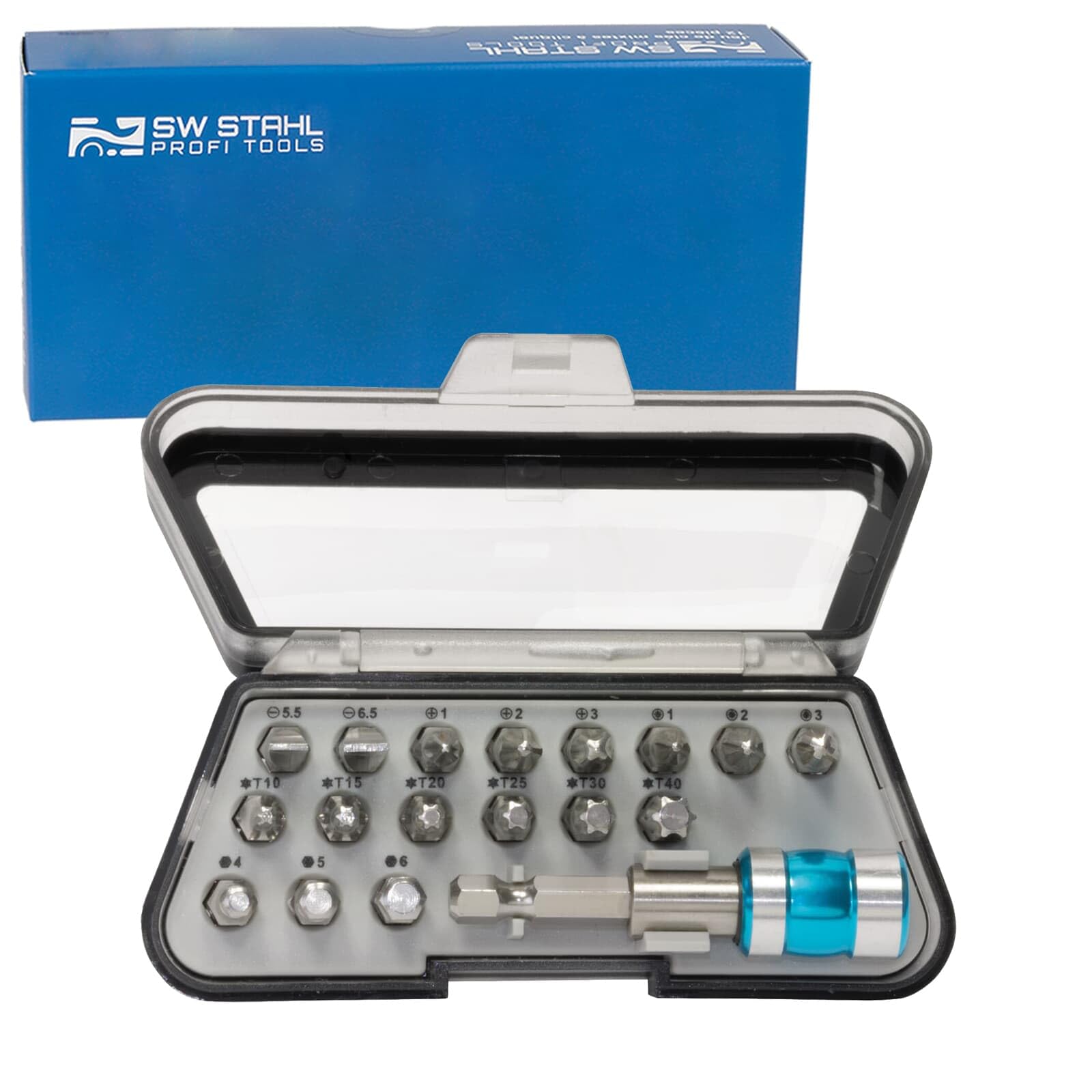 SW-Steel Bit Set Stainless Steel INOX 18 Teilig, 04128L