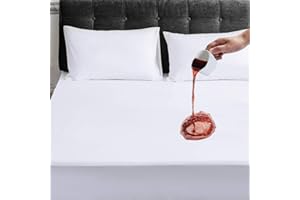 Cozynight King Waterproof Mattress Protector Soft Breathable Mattress Protector Noiseless Washable Fitted 10"-18" Deep Pocket Mattress Cover