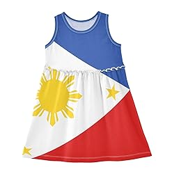 Aflyko Girls Dresses Philippines Flag Summer