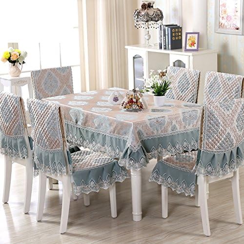 fabrics / garden tablecloth/Pad Dining chairs set/ table cloth/Seat cushion/ table cloth/Tablecloths chair covers set-N 110x160cm(43x63inch)