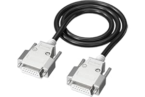 YUELER DB15 Male Female Data Cable Connectors Wire Line 26AWG Extender Cord for Cash Registers Computer 1.5m-30m Long