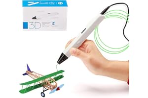 3D Printing Pen for Adults – Professional 3D Pen with OLED Display, Adjustable Speed & Temperature, Manual & Auto Loading, Co