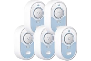 VETOUCH Water Leak Detector with Loud Alarm, 100dB Siren & LED Flash, Water Sensor Alarm for Home, Basement, Sump Pump, Kitch