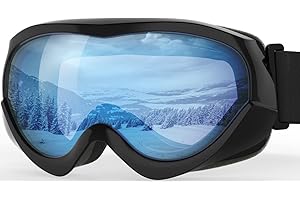 OutdoorMaster Kids Ski Goggles - Helmet Compatible Snow Goggles for Boys & Girls with 100% UV Protection